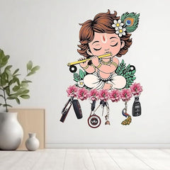 Krishna Wooden Keys Hanger