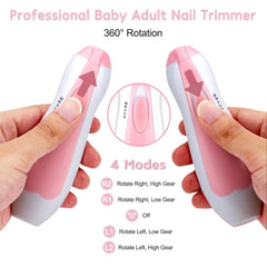 JONTUS 6-in-1 Electric Baby Nail Trimmer & Grooming Kit