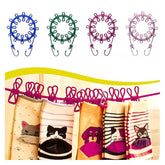 2-Pack Portable Elastic Clothesline with Hooks & Clips No-Drill Drying Rope for Indoor & Outdoor Use