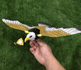 Realistic Flying Eagle Bird Toy with Spread Wings