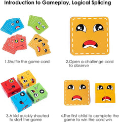 Toy Imagine Emoji Face Cube Puzzle – Brain Game for Kids 7–14