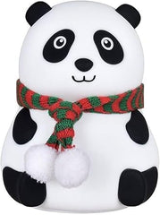 Sweet Panda Silicone Night Lamp – USB Rechargeable, Multicolor Kids Room Light