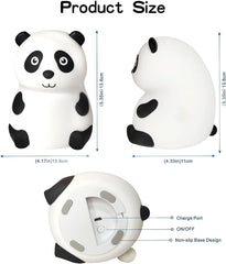 Sweet Panda Silicone Night Lamp – USB Rechargeable, Multicolor Kids Room Light