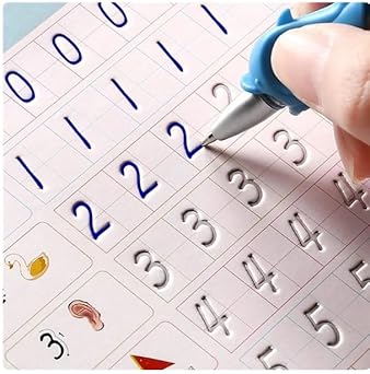 Magic Practice Copybook Set – 4 Books + Pen & Refills for Kids (3–5 Years)