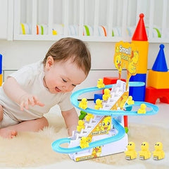 Ducks Slide Race Toy with Lights & Music – 3 Ducks Included