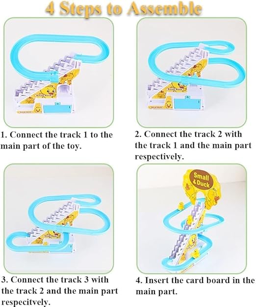 Ducks Slide Race Toy with Lights & Music – 3 Ducks Included