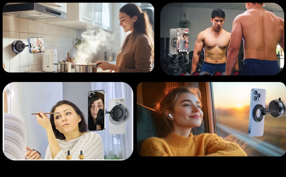 360° Vaccum Magnetic Phones Holder