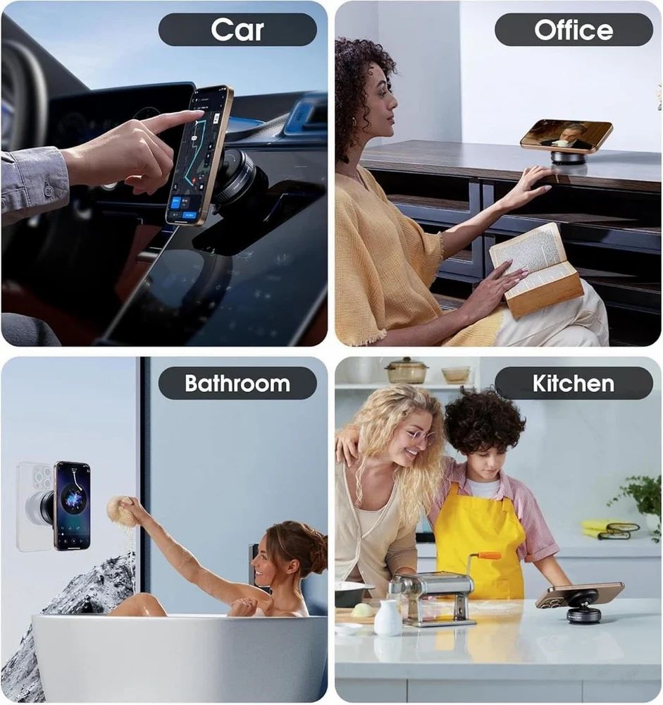 360° Vaccum Magnetic Phones Holder